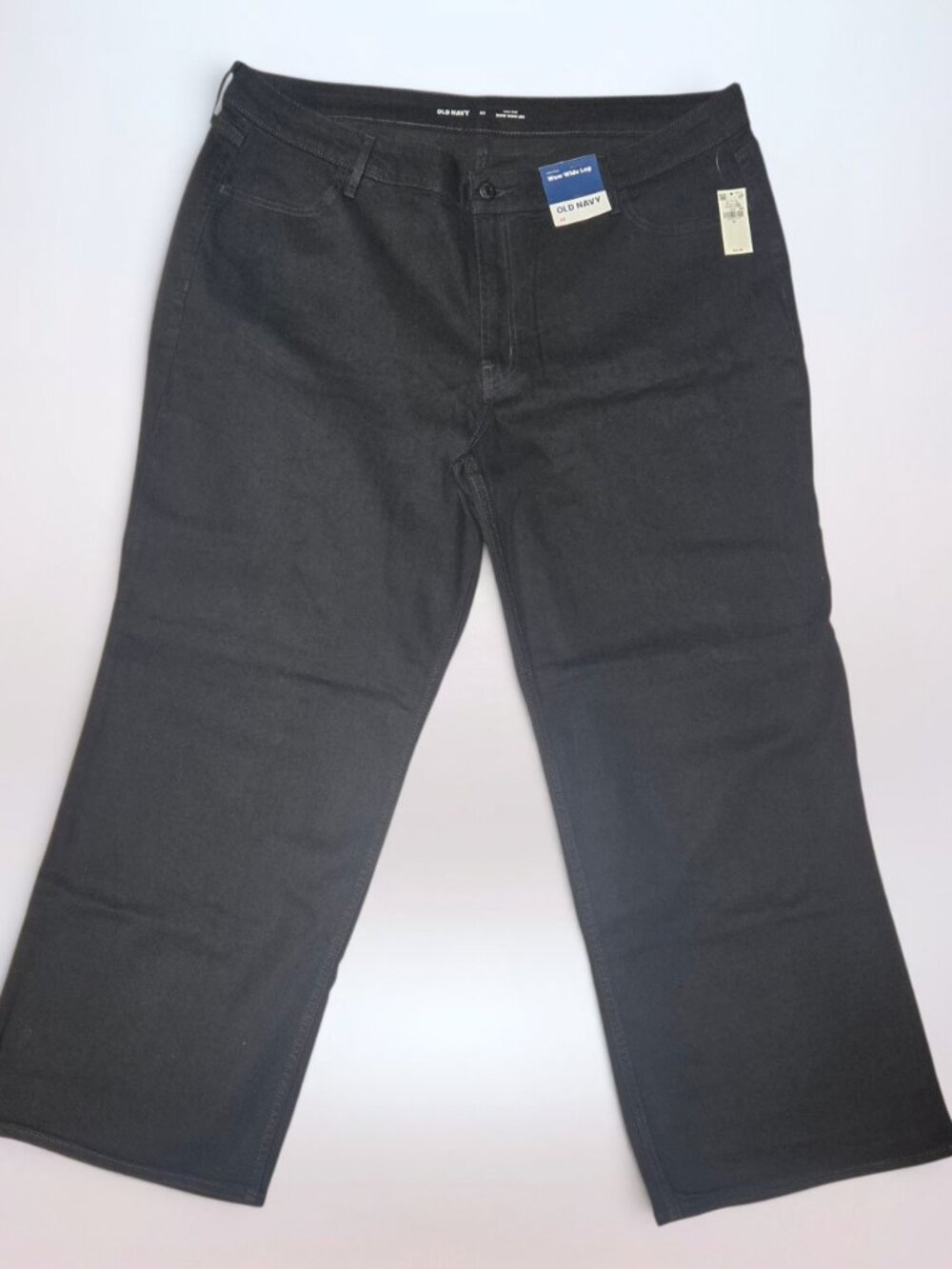 Old Navy High-Waisted Wow Wide Leg Black Jack Jeans 22 Regular